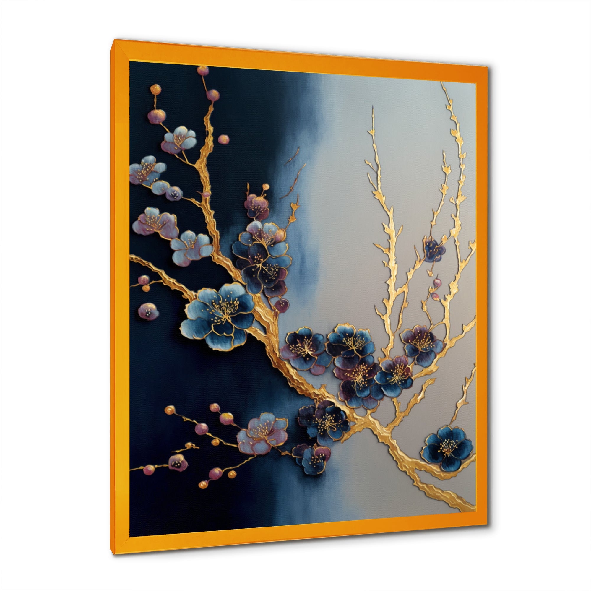 Blue Cherry Blossom Branch II