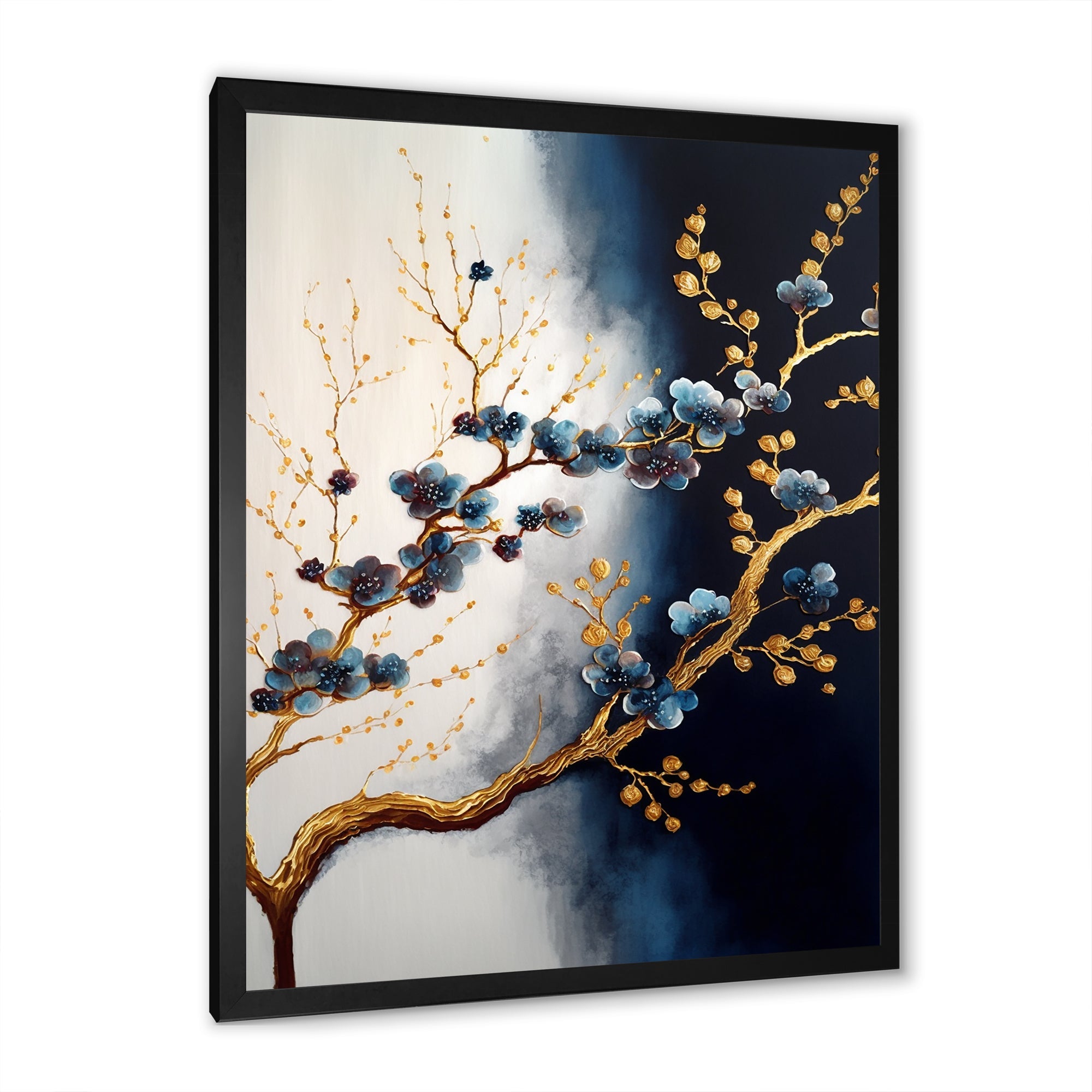 Blue Cherry Blossom Branch VI