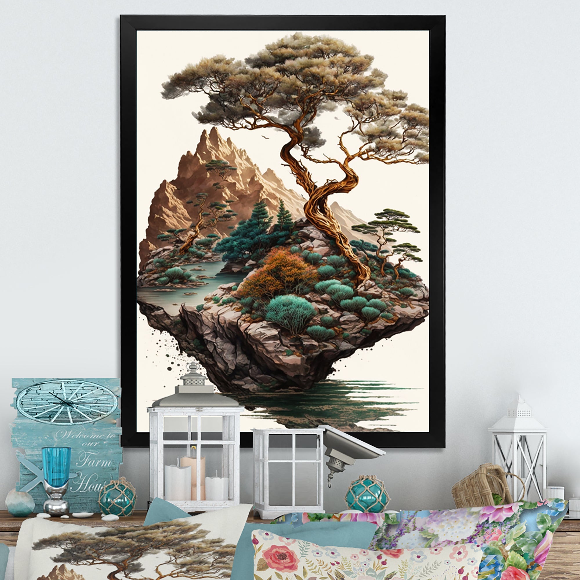 Bonsai Tree On A Rock II