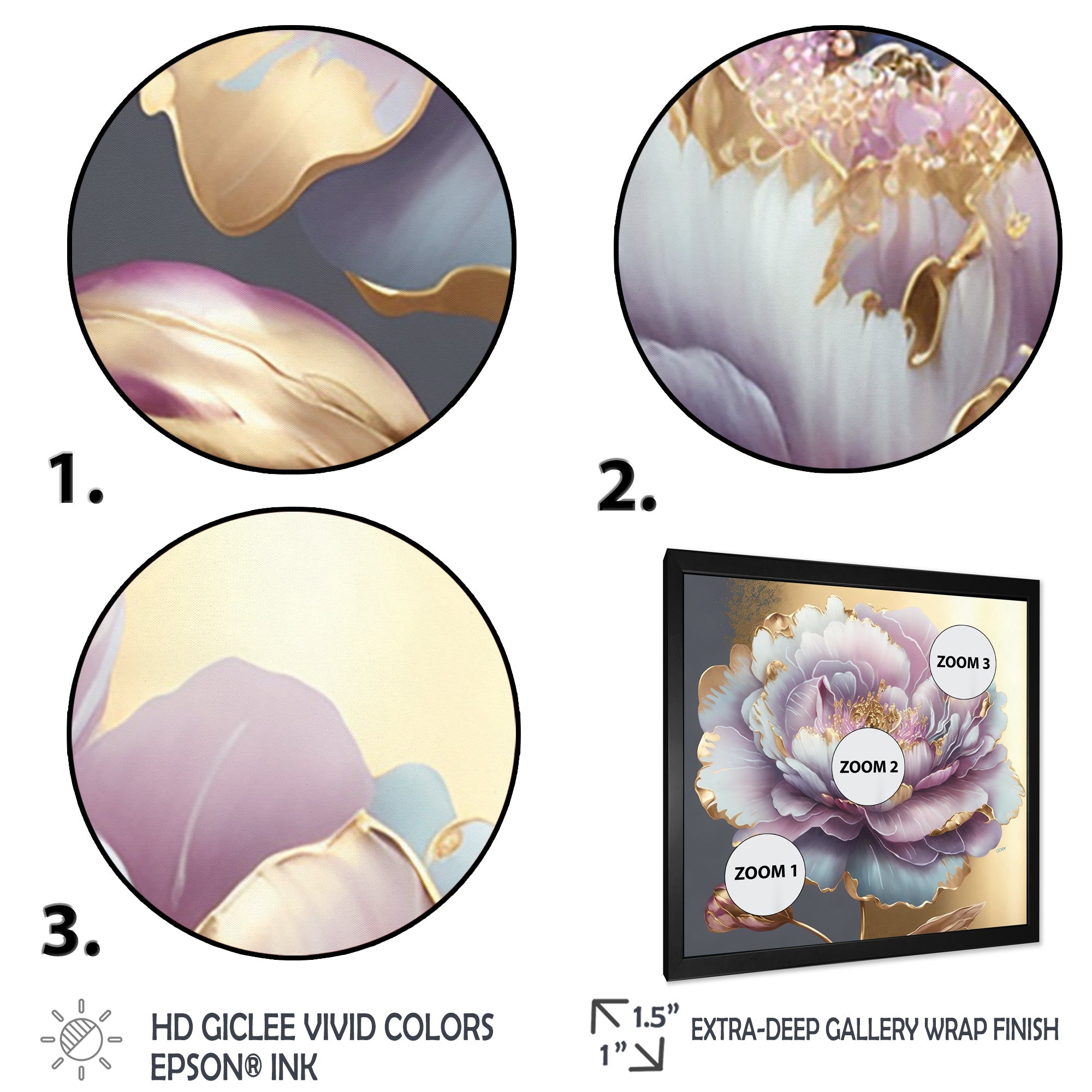 Purple Hue Single Flower I