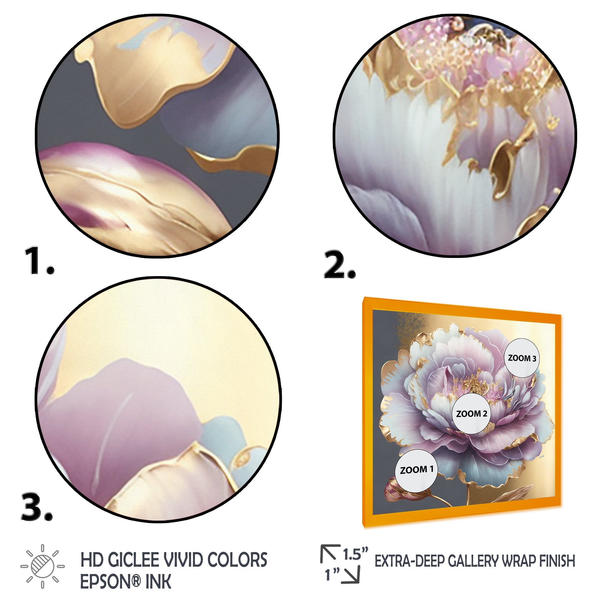 Purple Hue Single Flower I