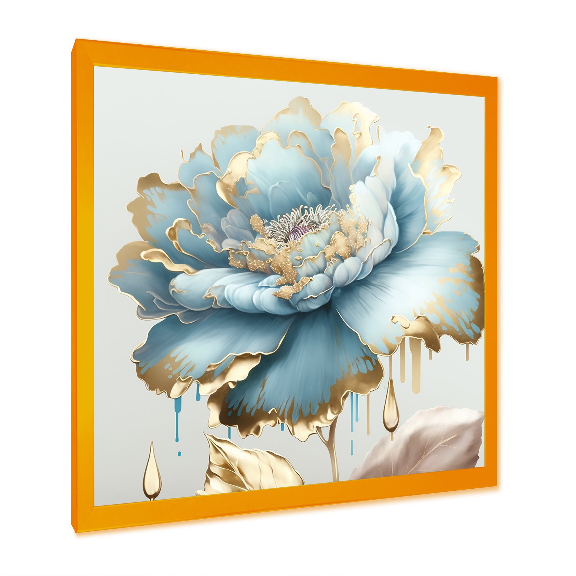 Chic Blue Blooming Flower III