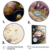 Purple And Gold Floral Bouquet I