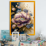 Purple And Gold Floral Bouquet I