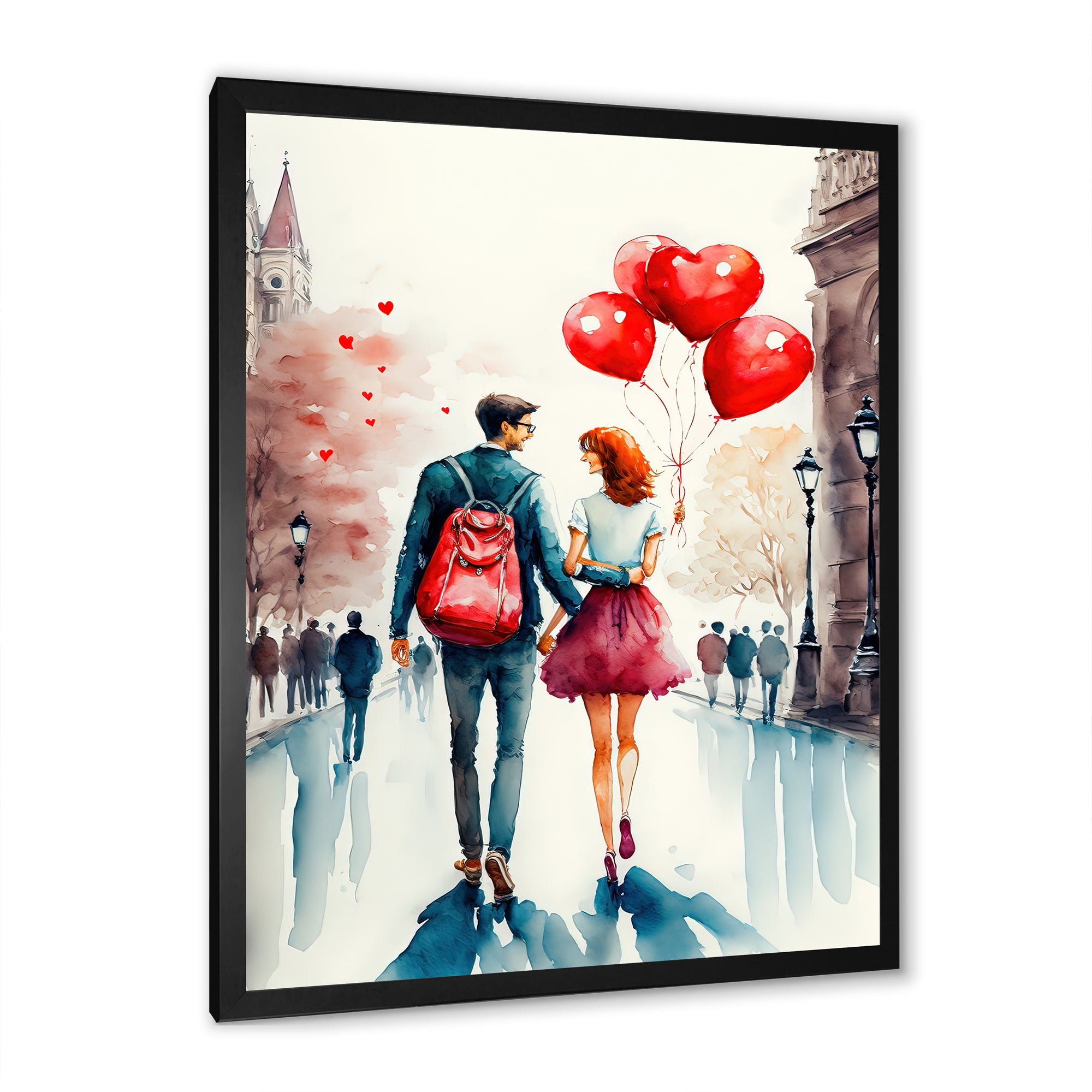 Loving Couple Walking Outdoors