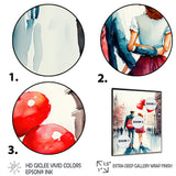 Loving Couple Walking Outdoors