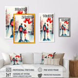 Loving Couple Walking Outdoors