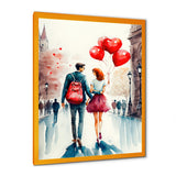 Loving Couple Walking Outdoors