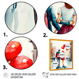 Loving Couple Walking Outdoors