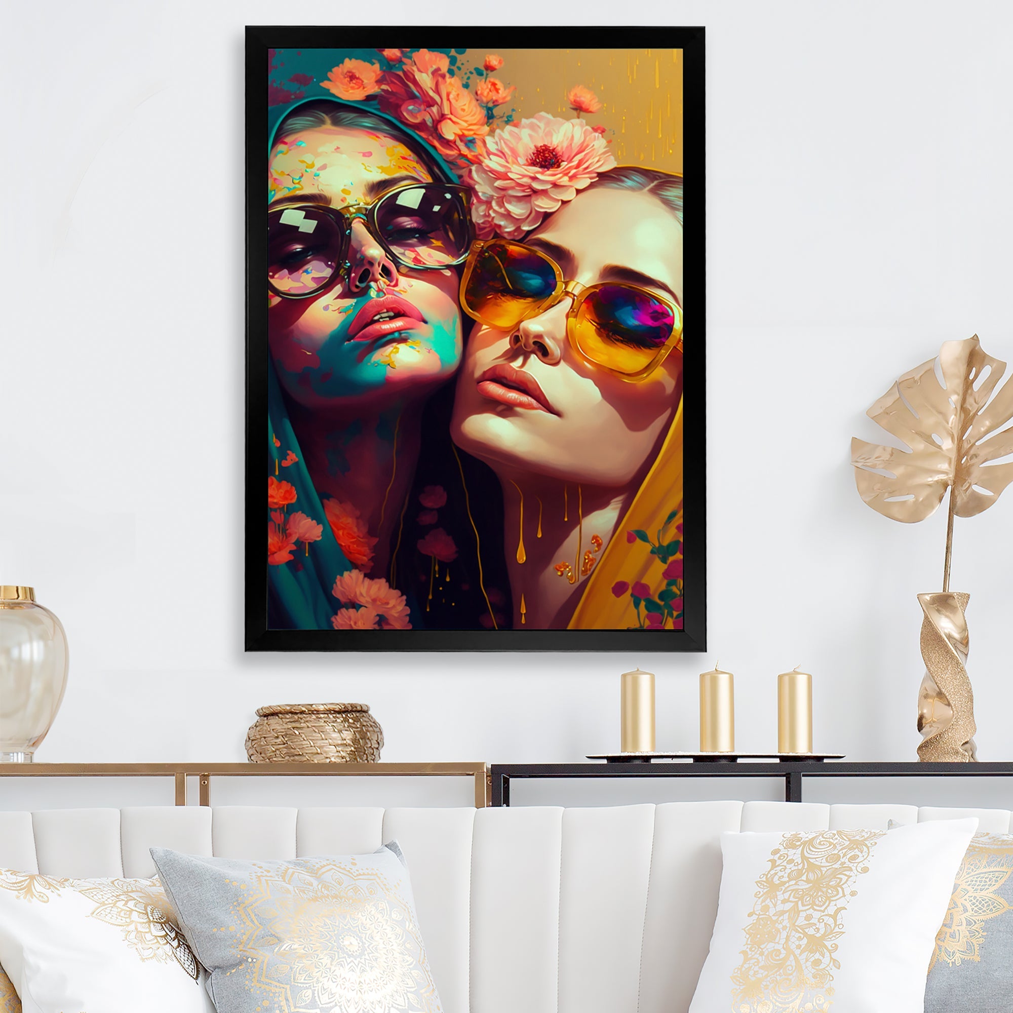 Stylish Women Kissing IV