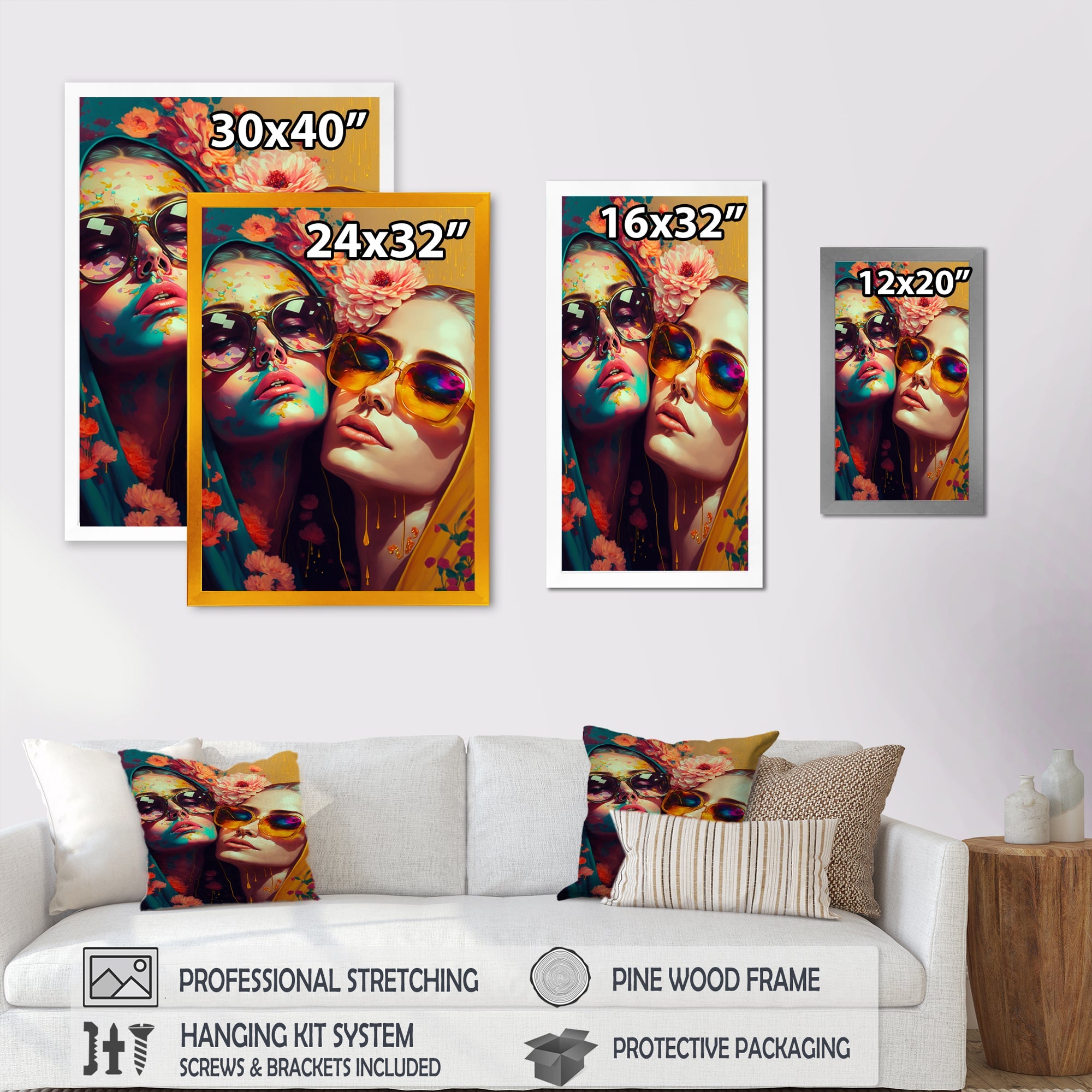 Stylish Women Kissing IV