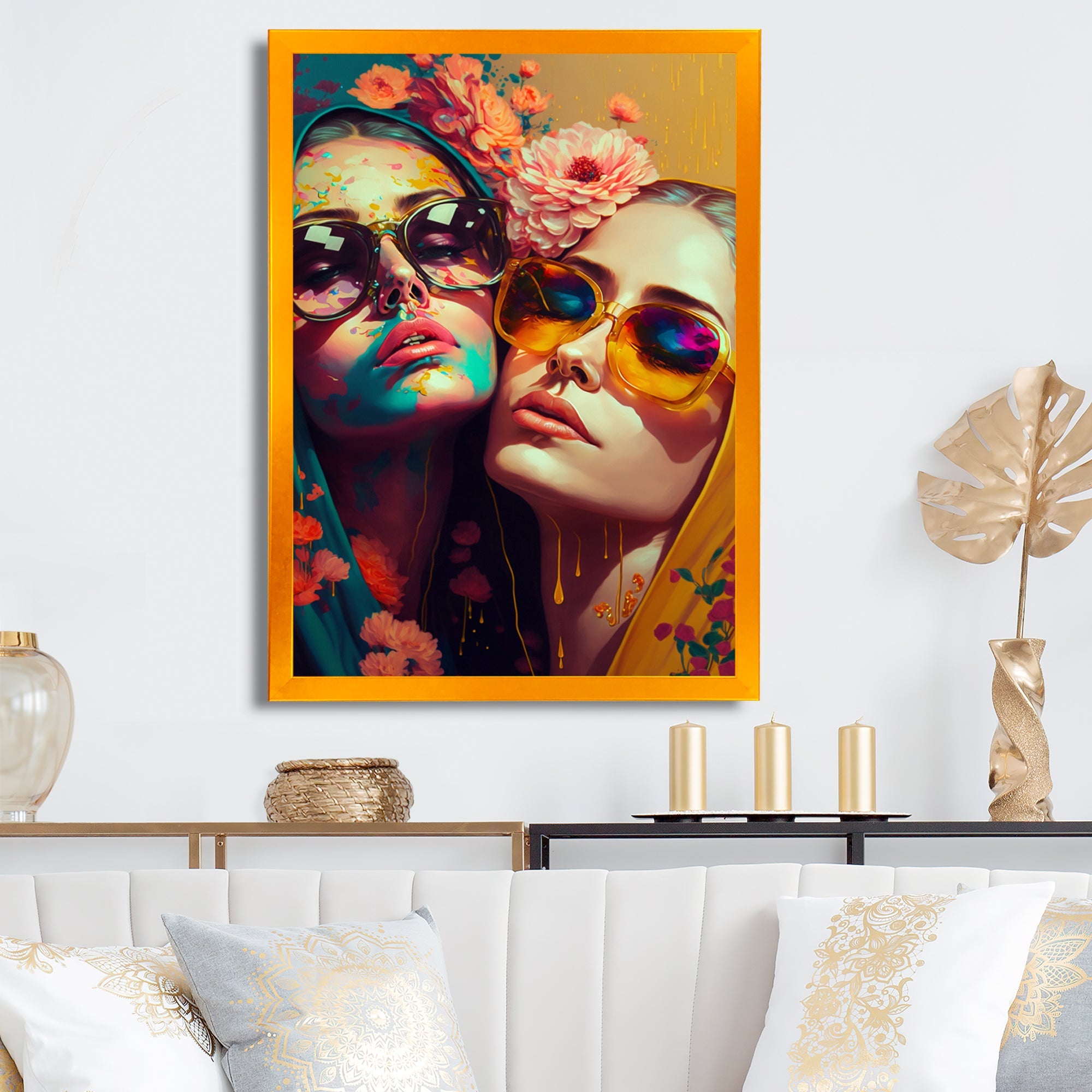 Stylish Women Kissing IV