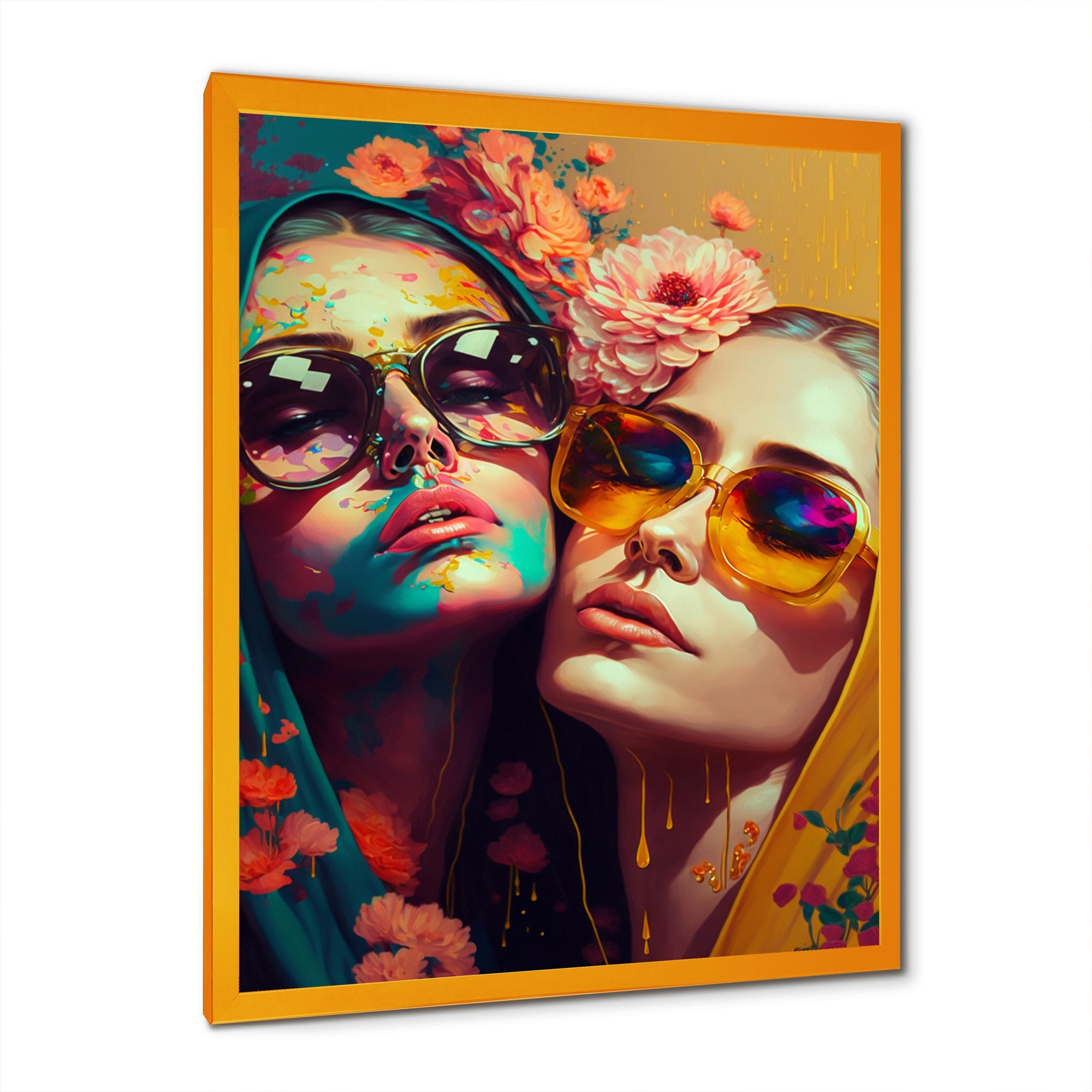 Stylish Women Kissing IV