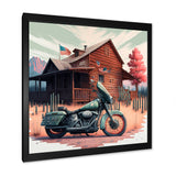 Motorcycle Parked At The Cabin V