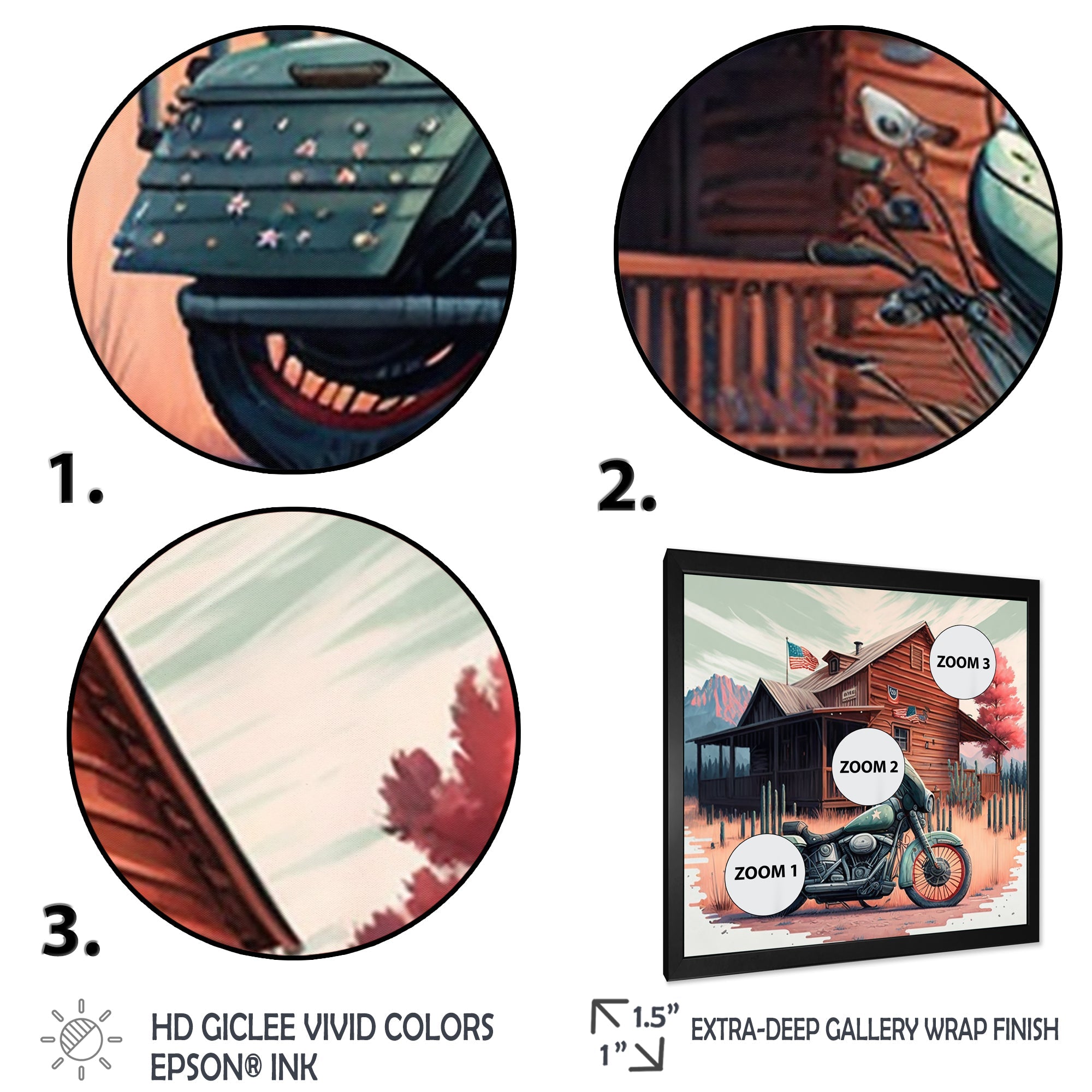 Motorcycle Parked At The Cabin V