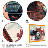 Motorcycle Parked At The Cabin V