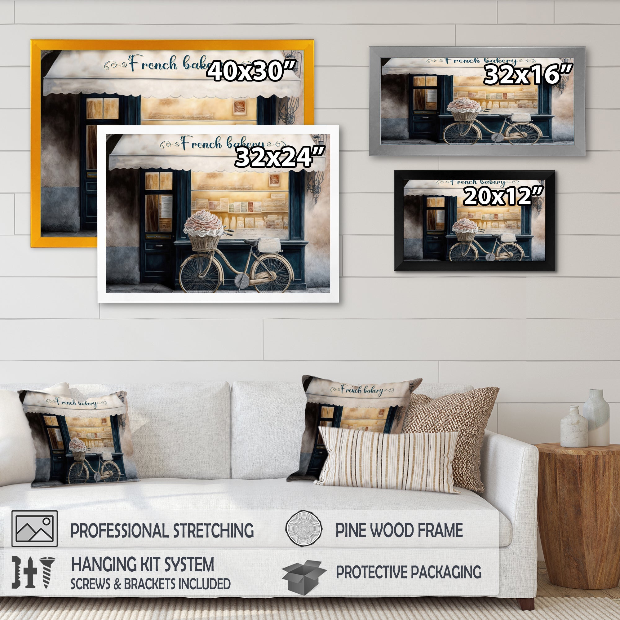 Bicycle In Front A French Bakery IV