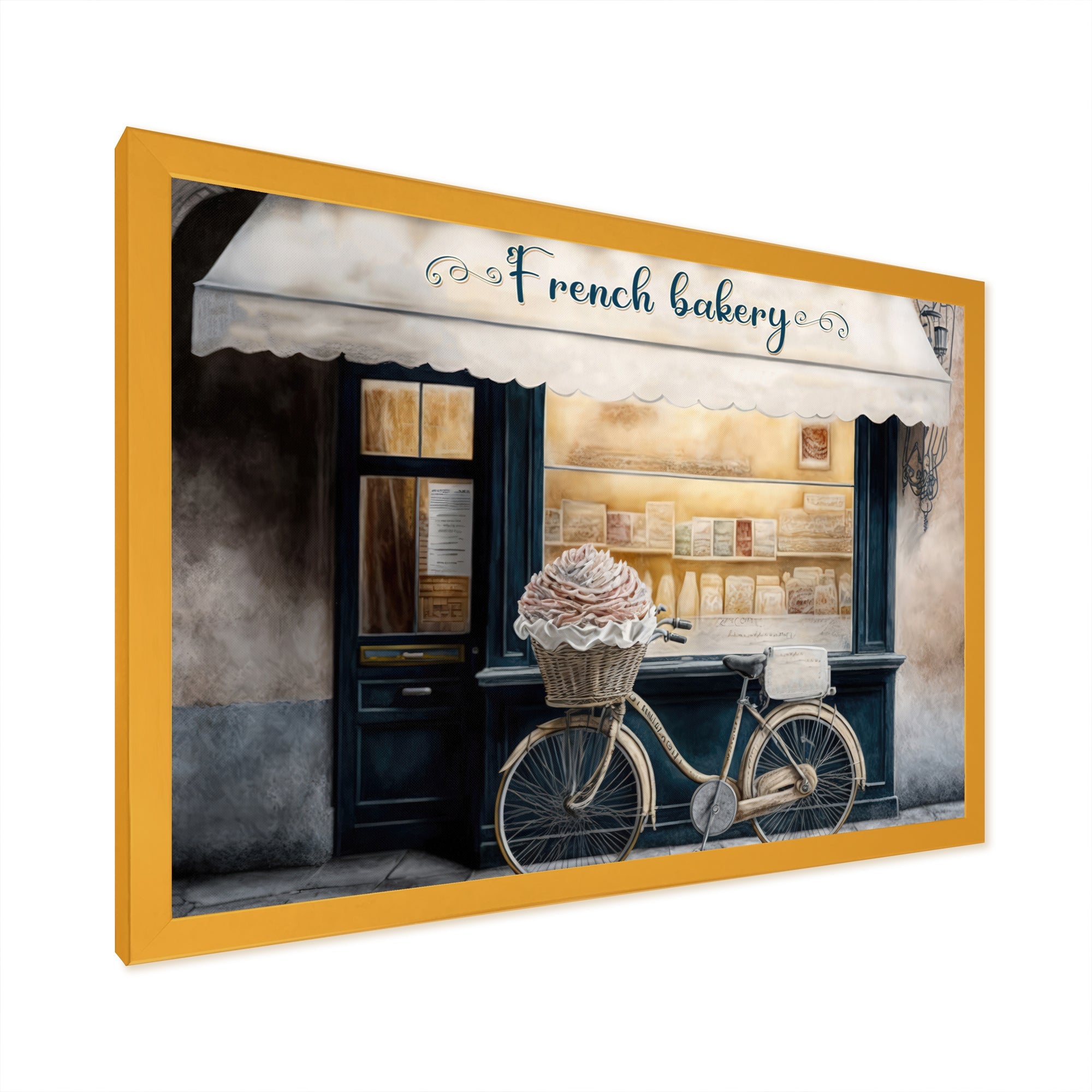 Bicycle In Front A French Bakery IV