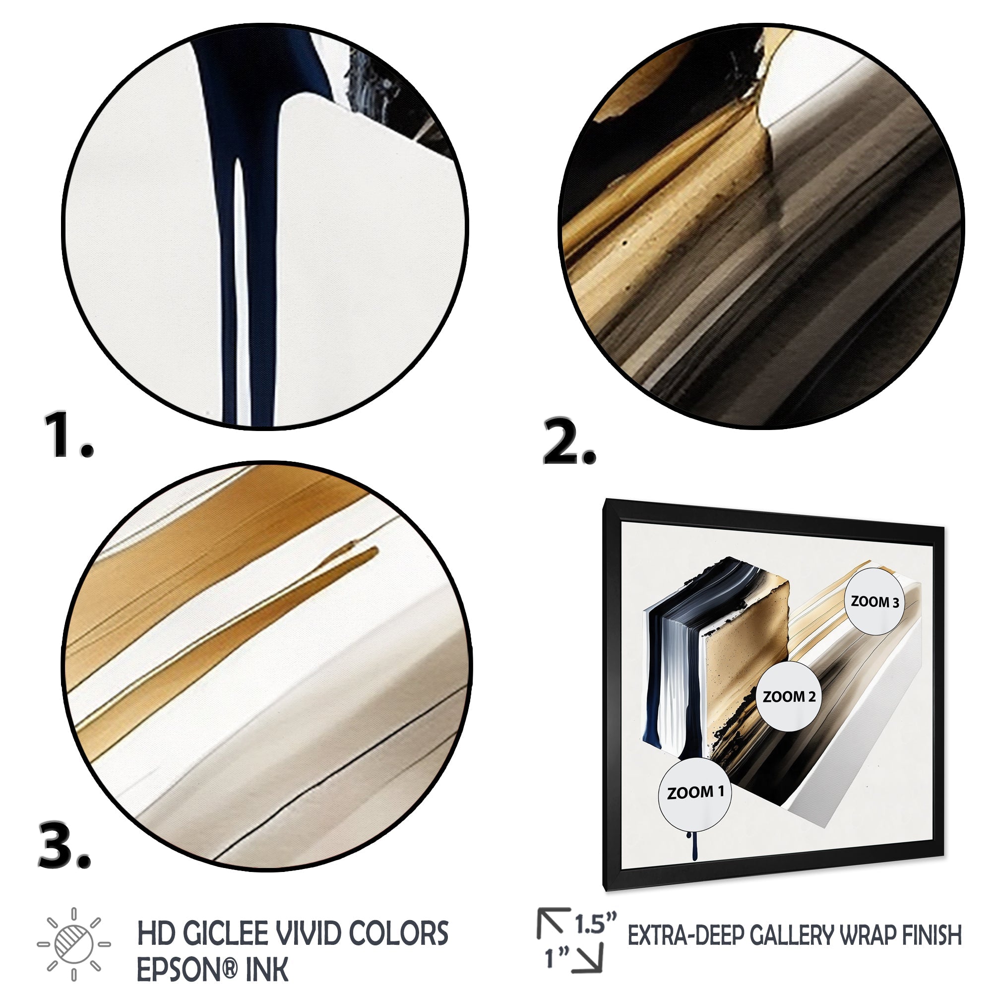 Black And Gold Cubic Expression II