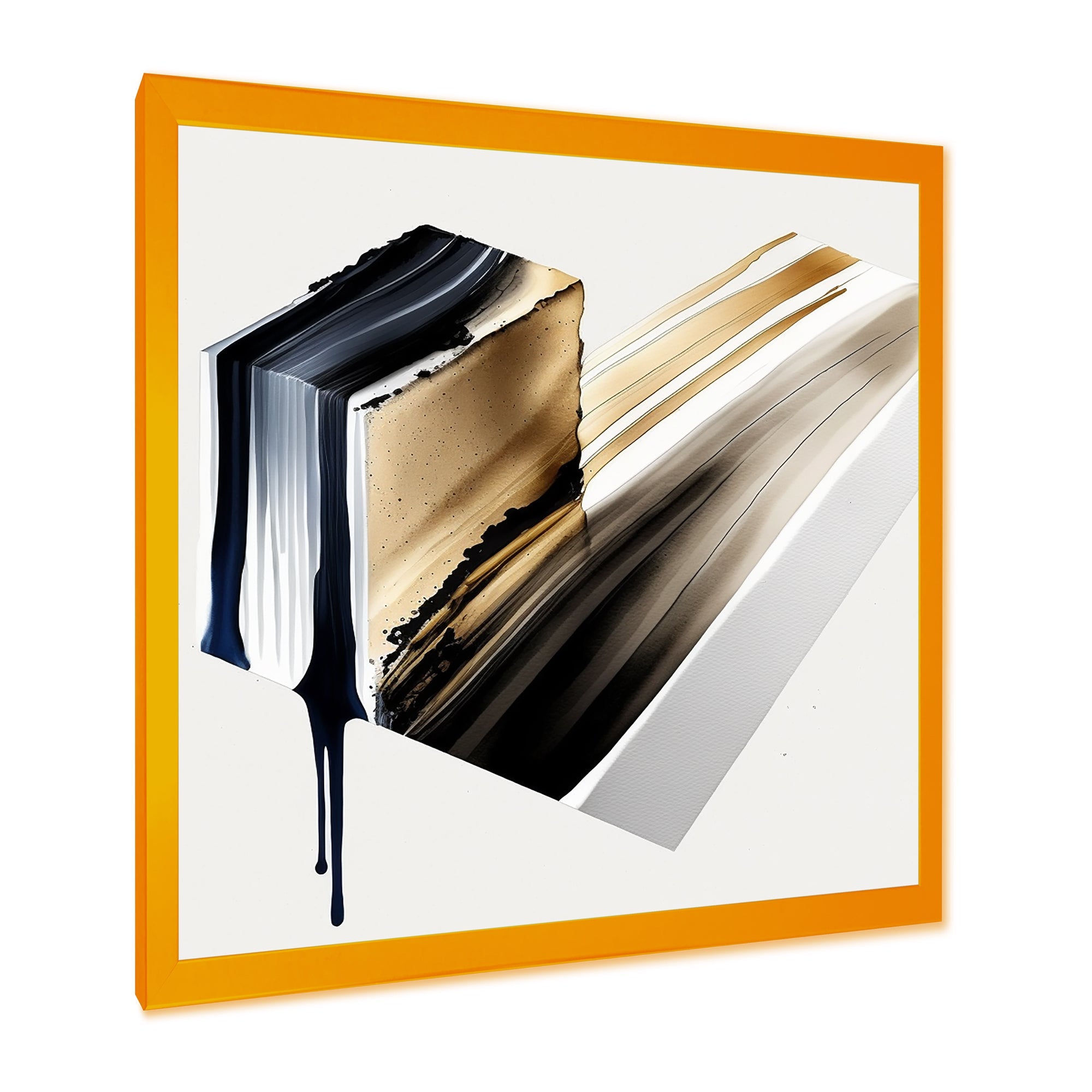 Black And Gold Cubic Expression II