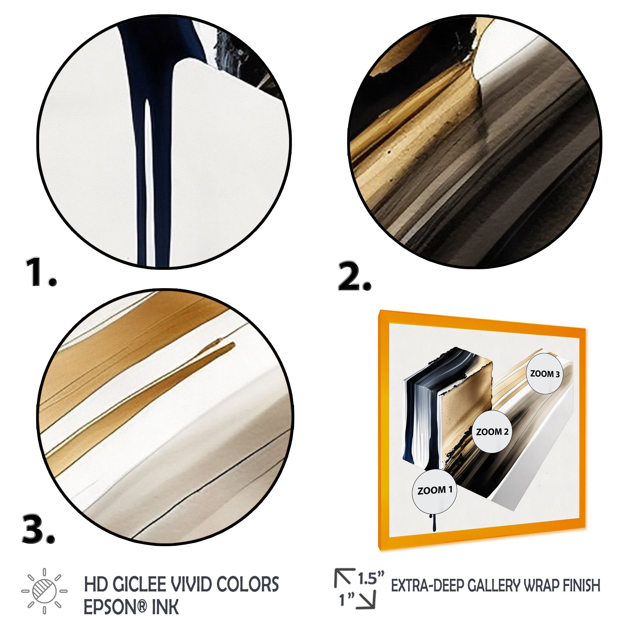 Black And Gold Cubic Expression II