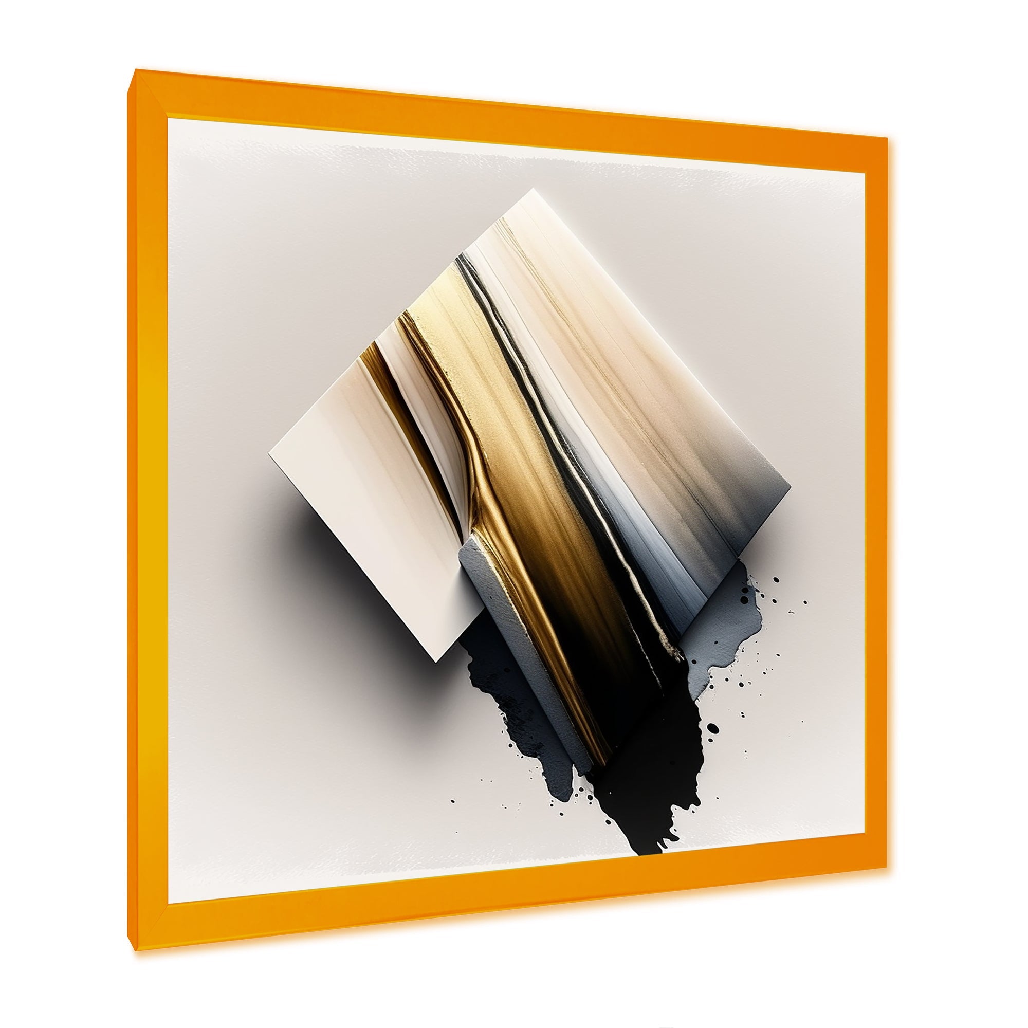 Black And Gold Cubic Expression III