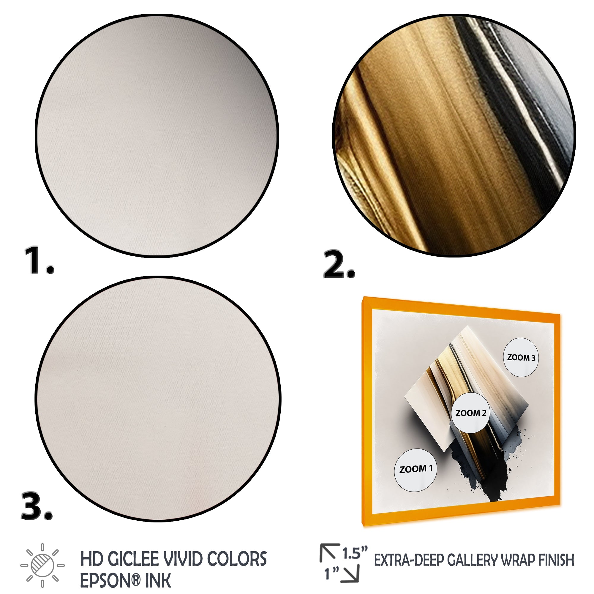 Black And Gold Cubic Expression III