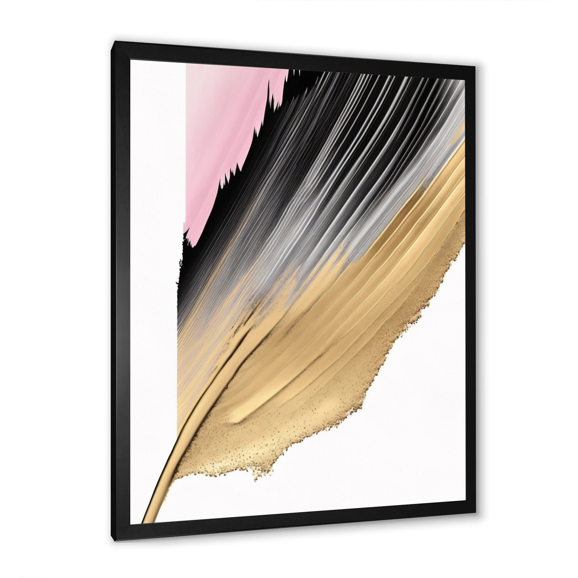 Minimalism Pink And Gold Cubic Fusion II