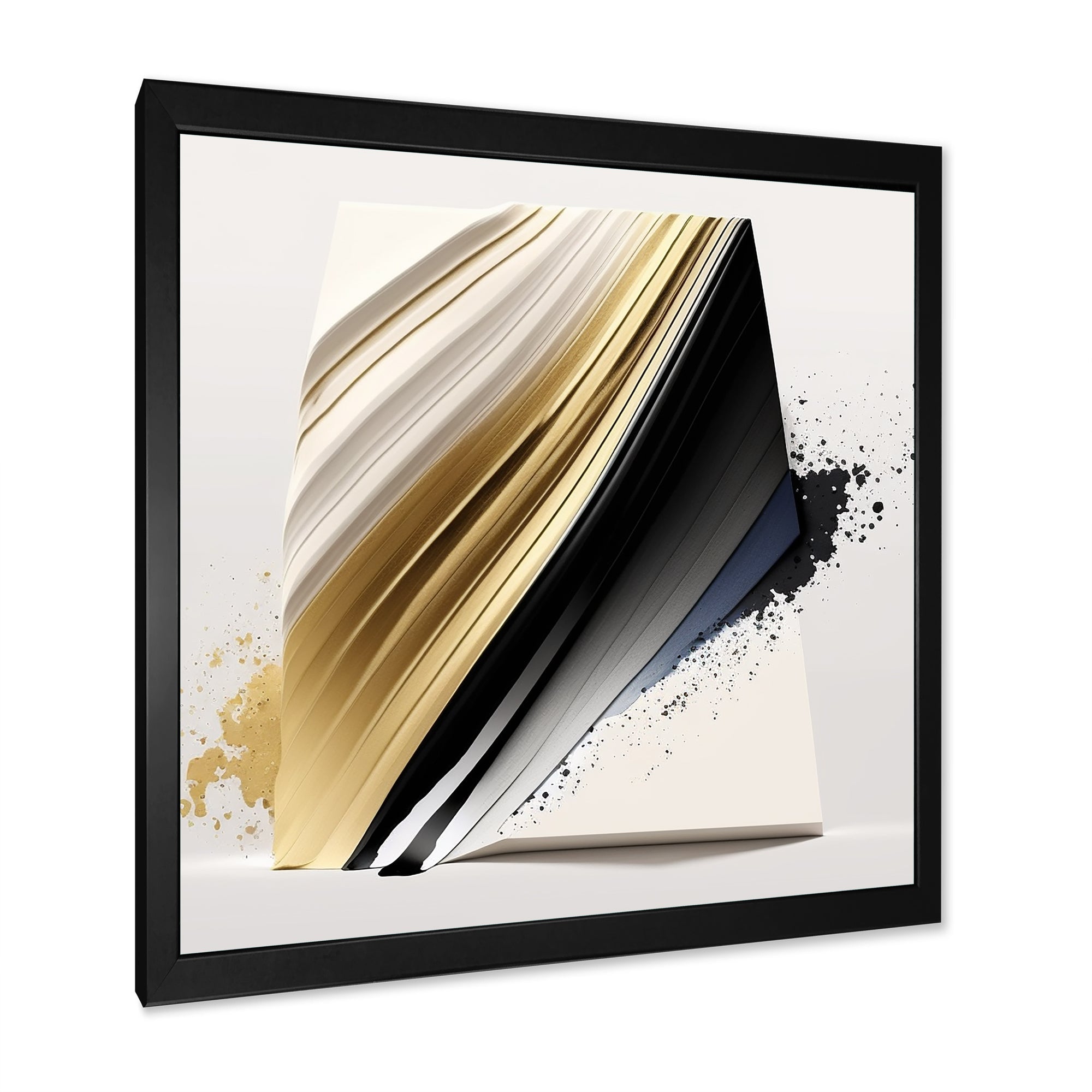 Black And Gold Cubic Expression IV