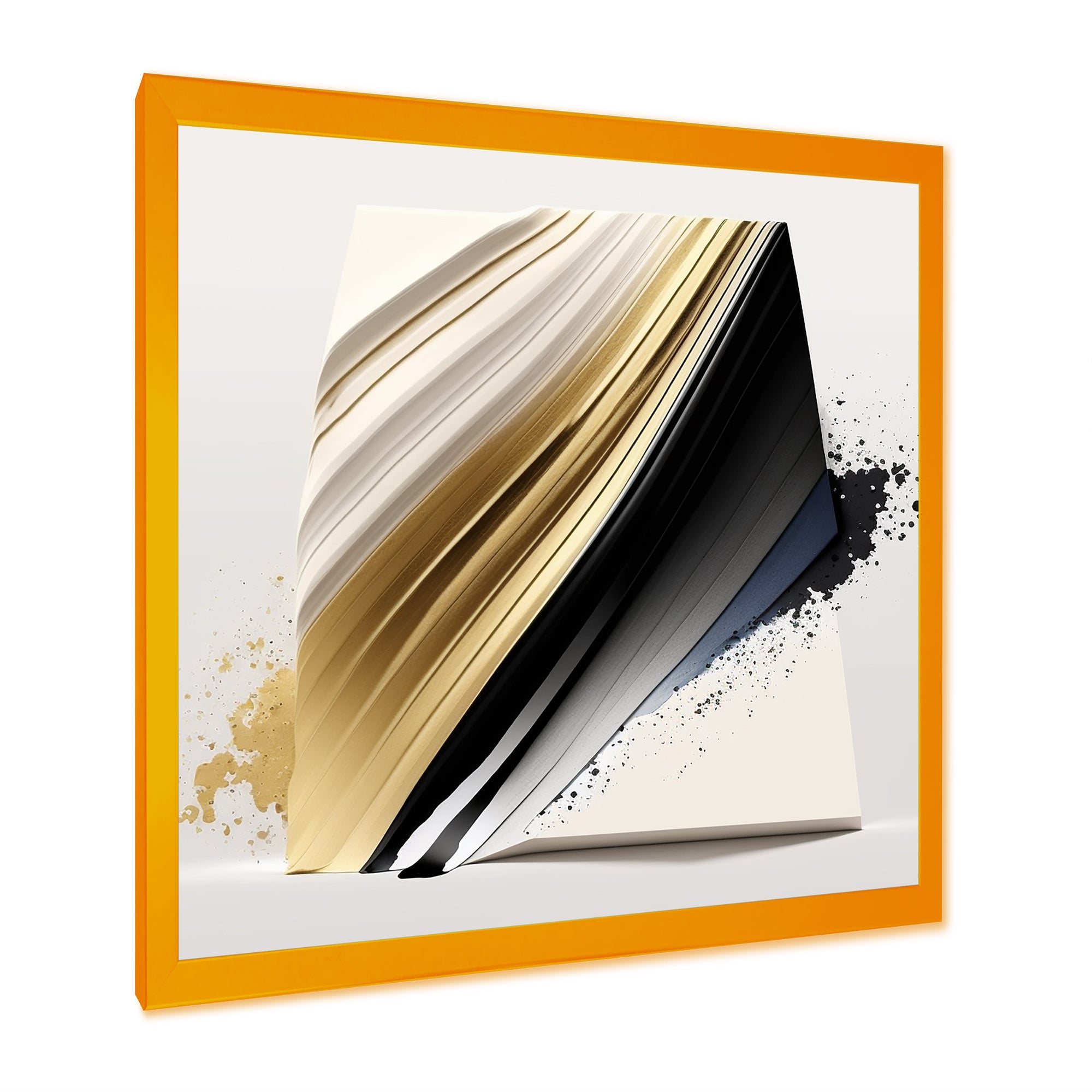 Black And Gold Cubic Expression IV