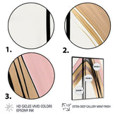 Minimalism Pink And Gold Cubic Fusion V