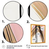 Minimalism Pink And Gold Cubic Fusion V