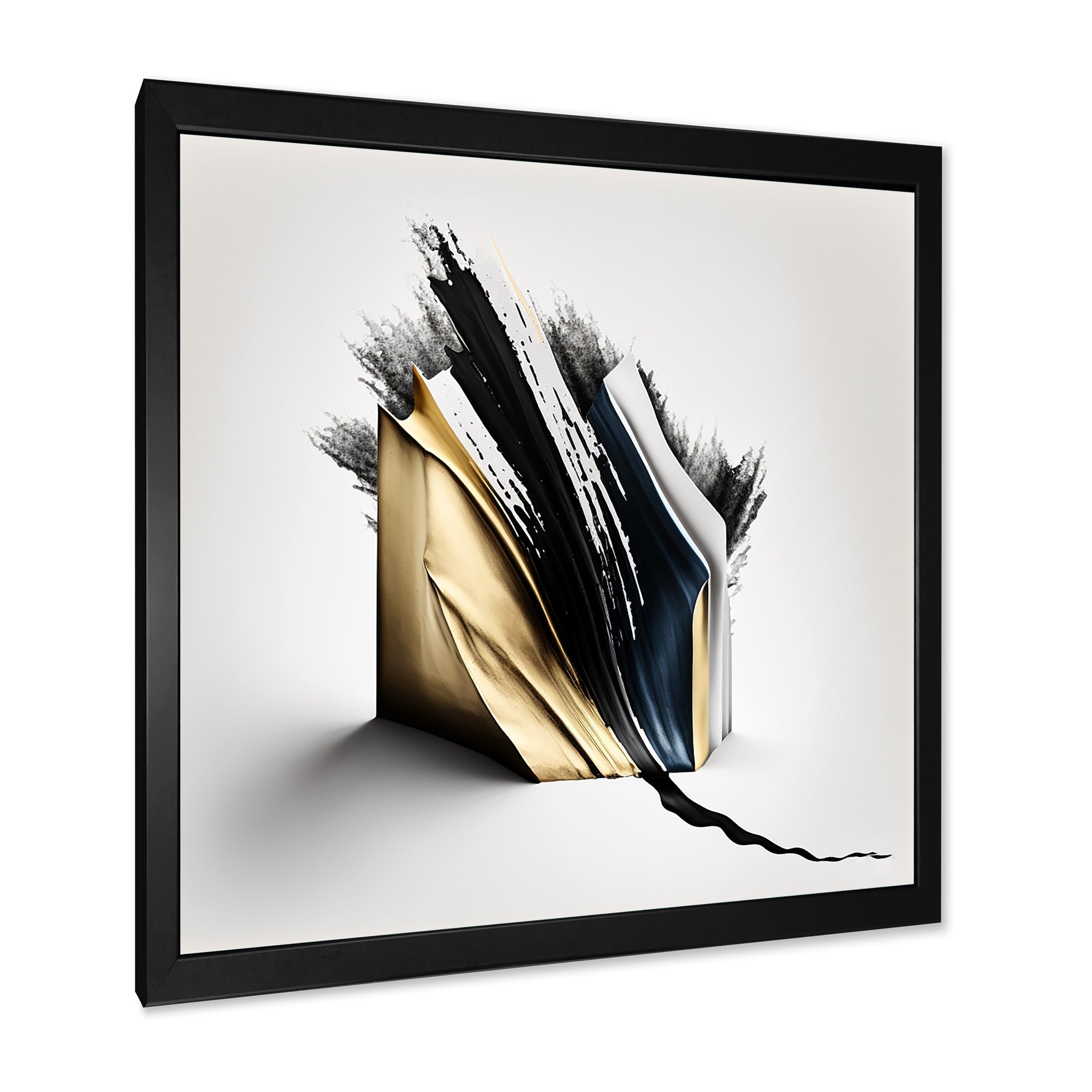 Black And Gold Cubic Expression VI