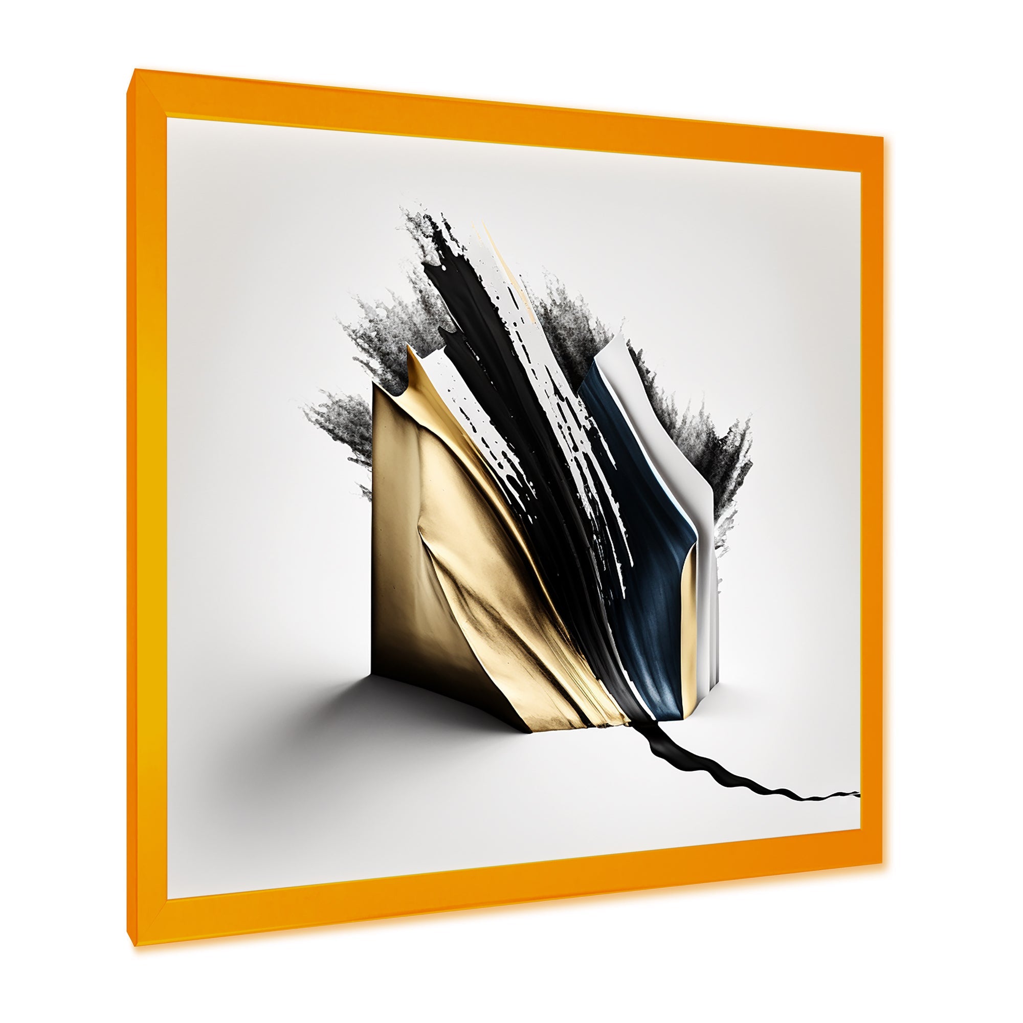 Black And Gold Cubic Expression VI