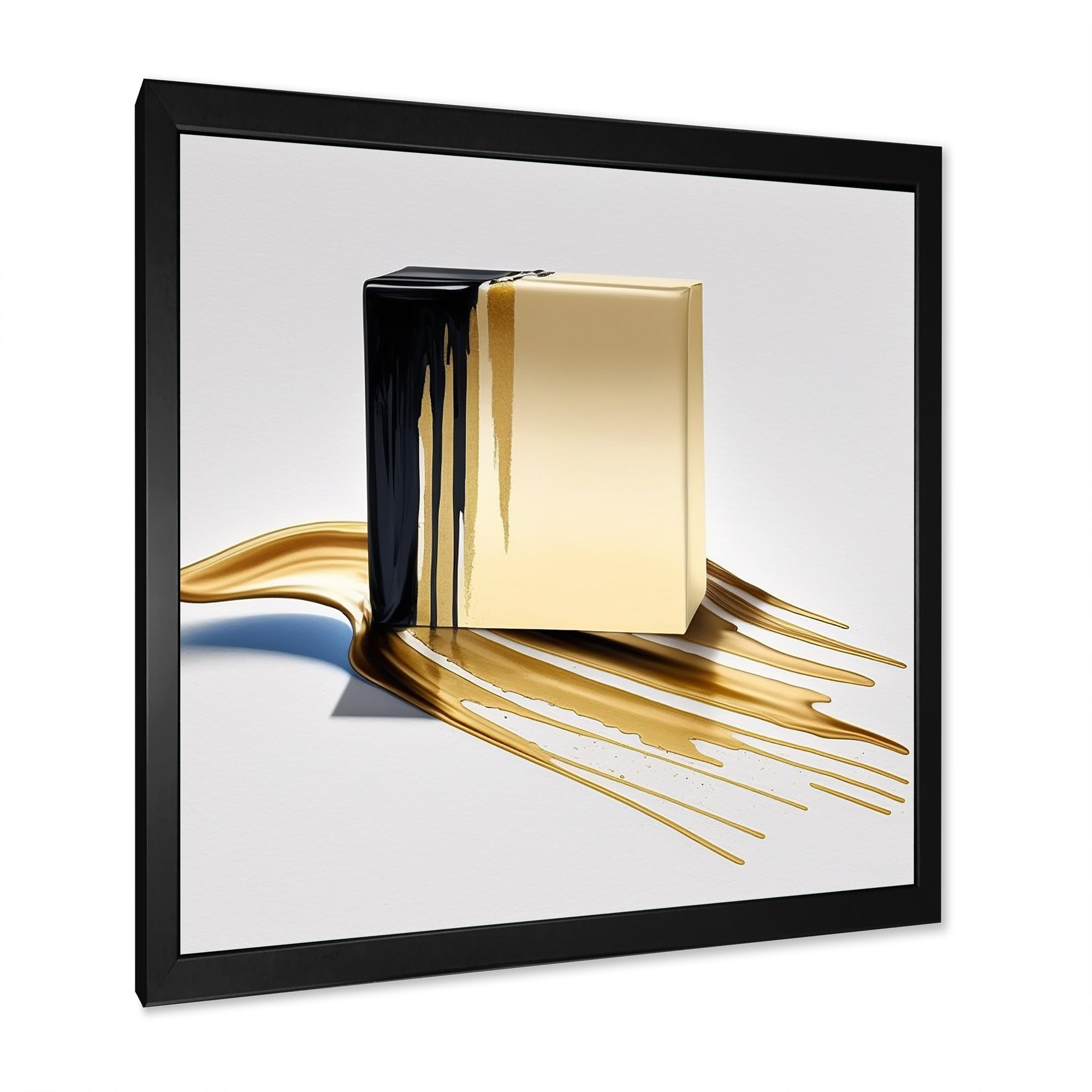 Black And Gold Cubic Expression VIII