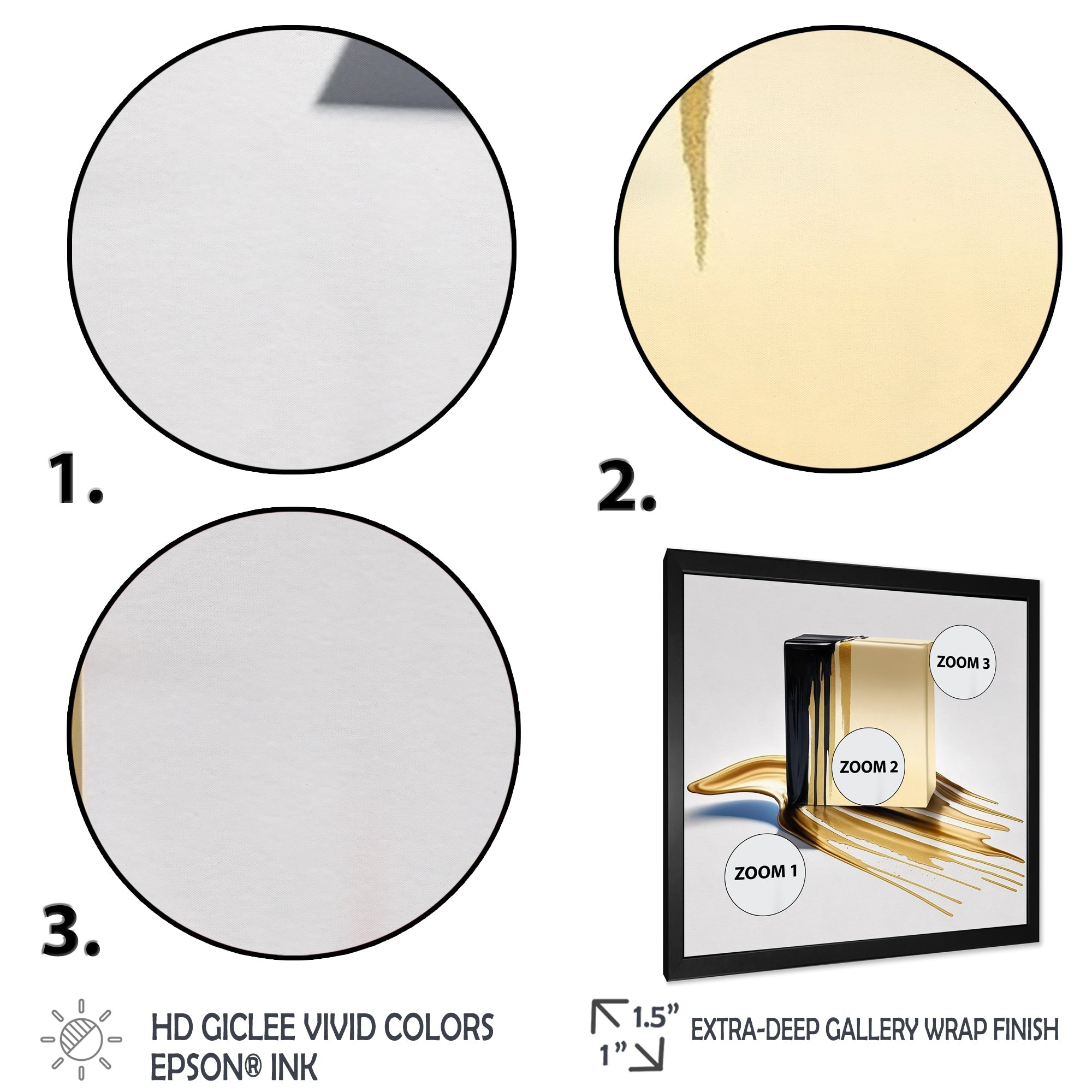 Black And Gold Cubic Expression VIII