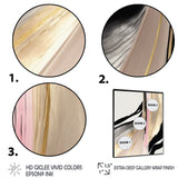 Minimalism Pink And Gold Cubic Fusion VII