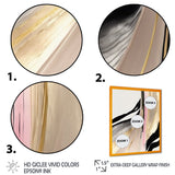 Minimalism Pink And Gold Cubic Fusion VII