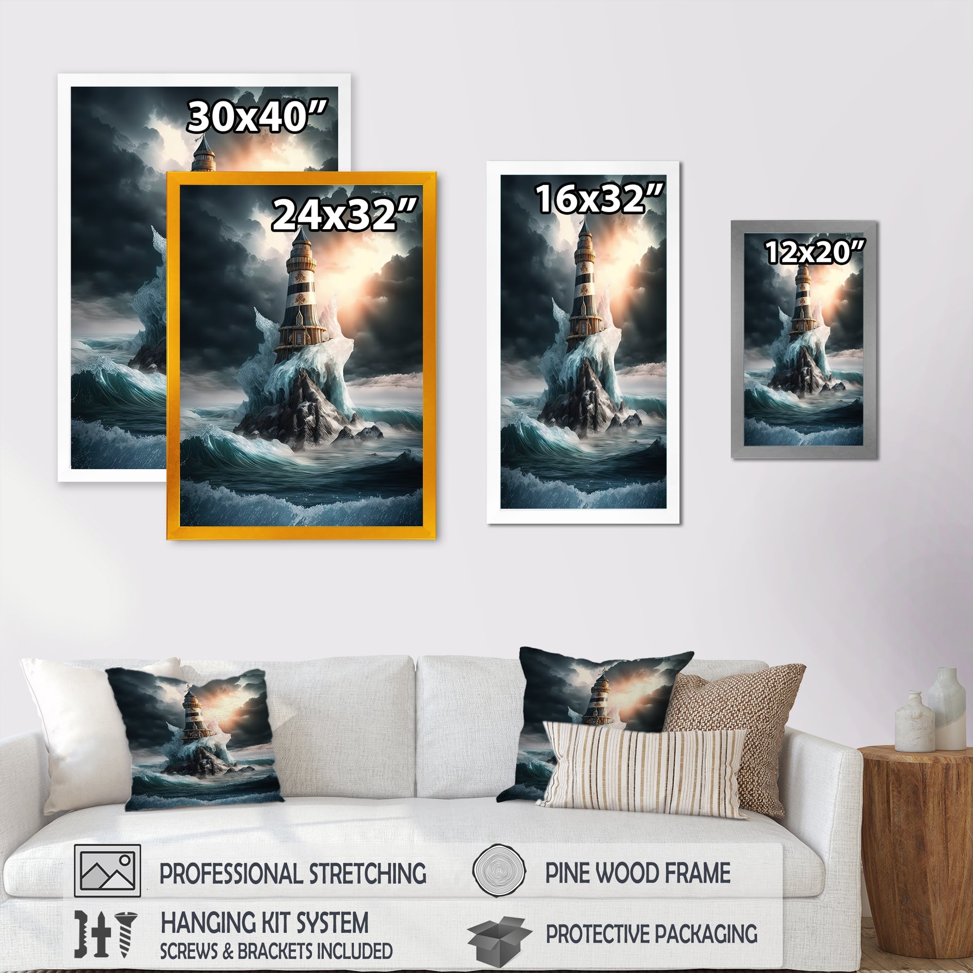 Fantasy Lighthouse In The Arctic Ocean III