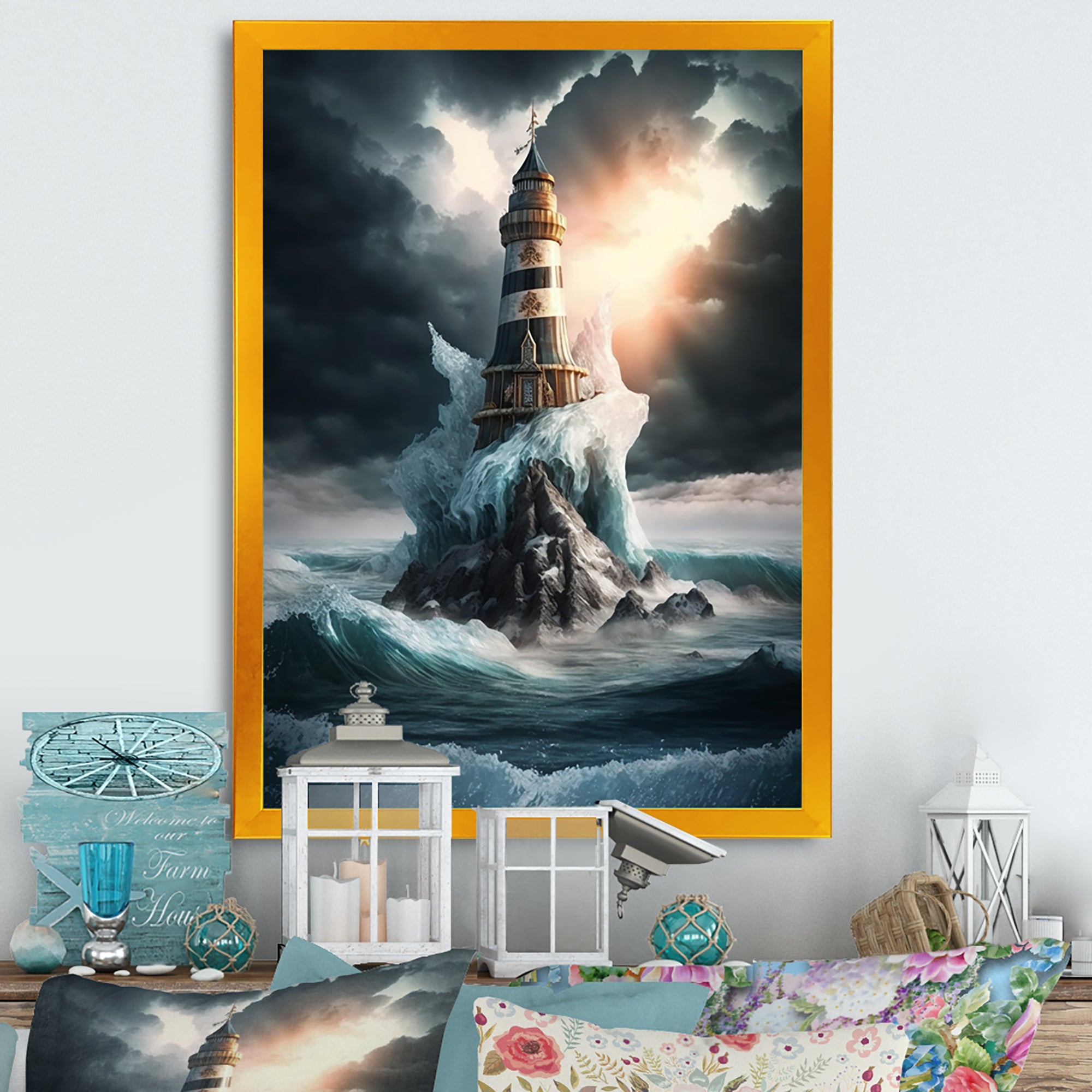 Fantasy Lighthouse In The Arctic Ocean III