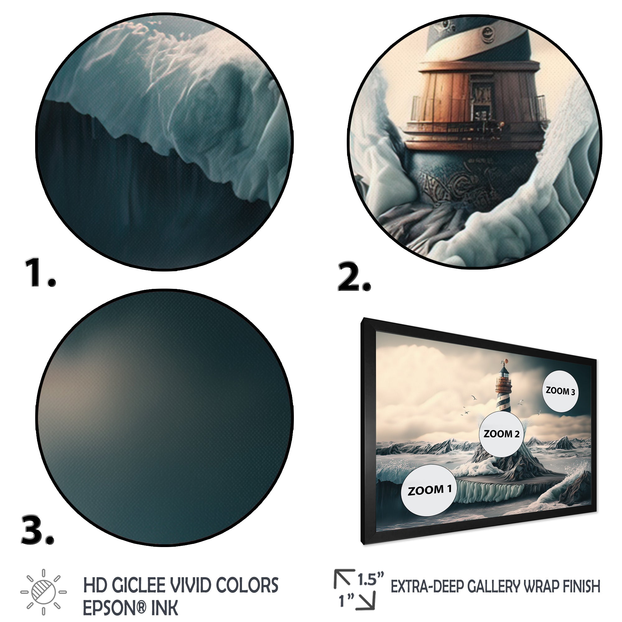 Fantasy Lighthouse In The Arctic Ocean IV