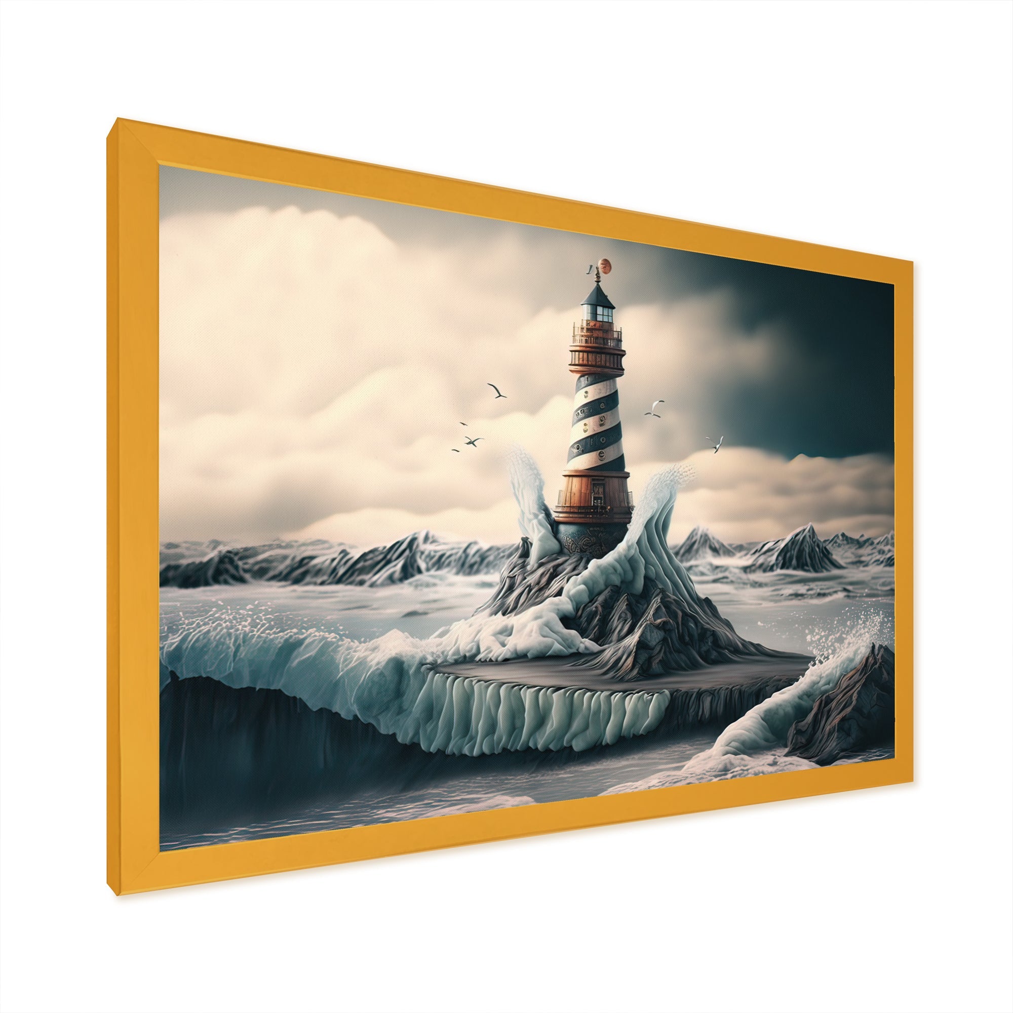 Fantasy Lighthouse In The Arctic Ocean IV