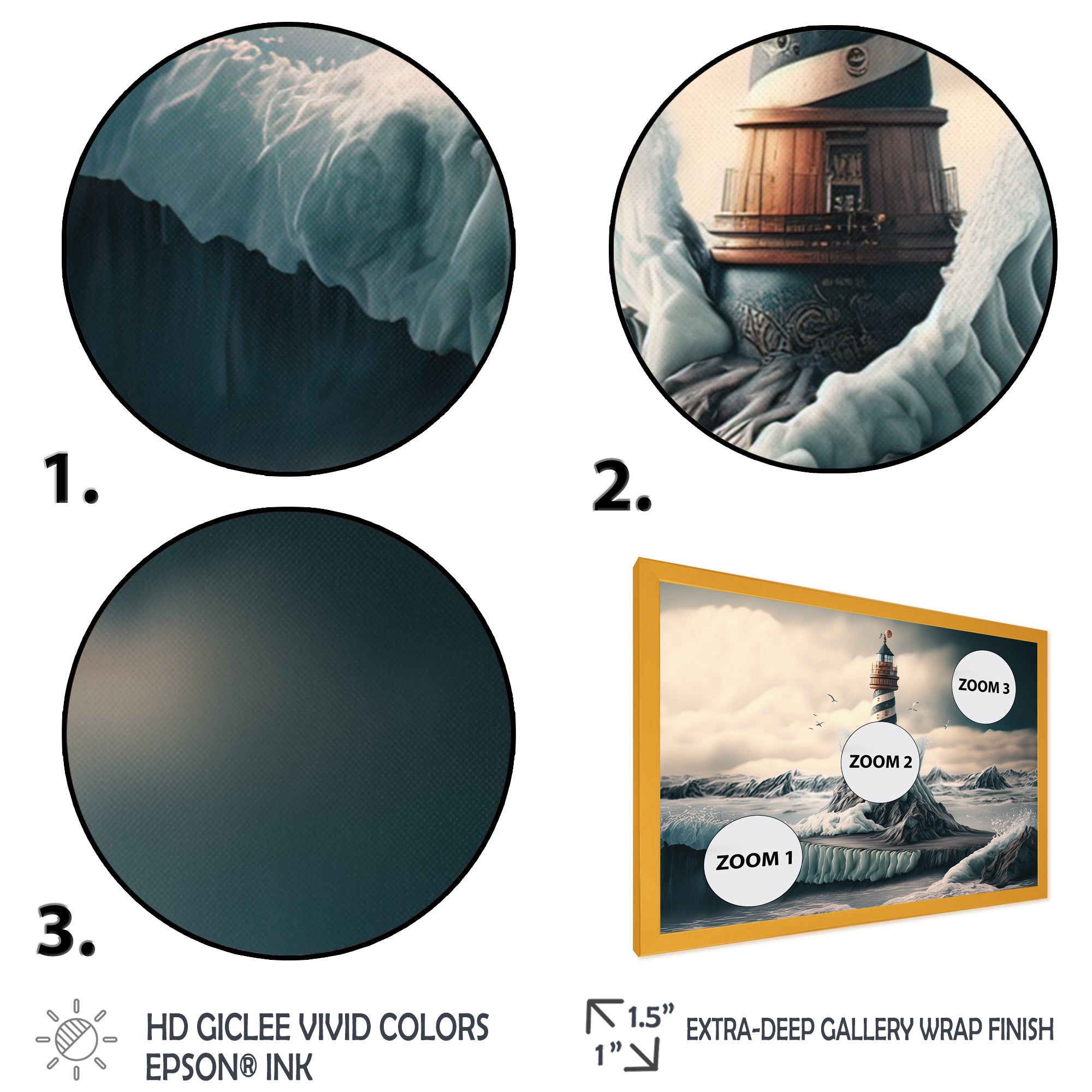 Fantasy Lighthouse In The Arctic Ocean IV