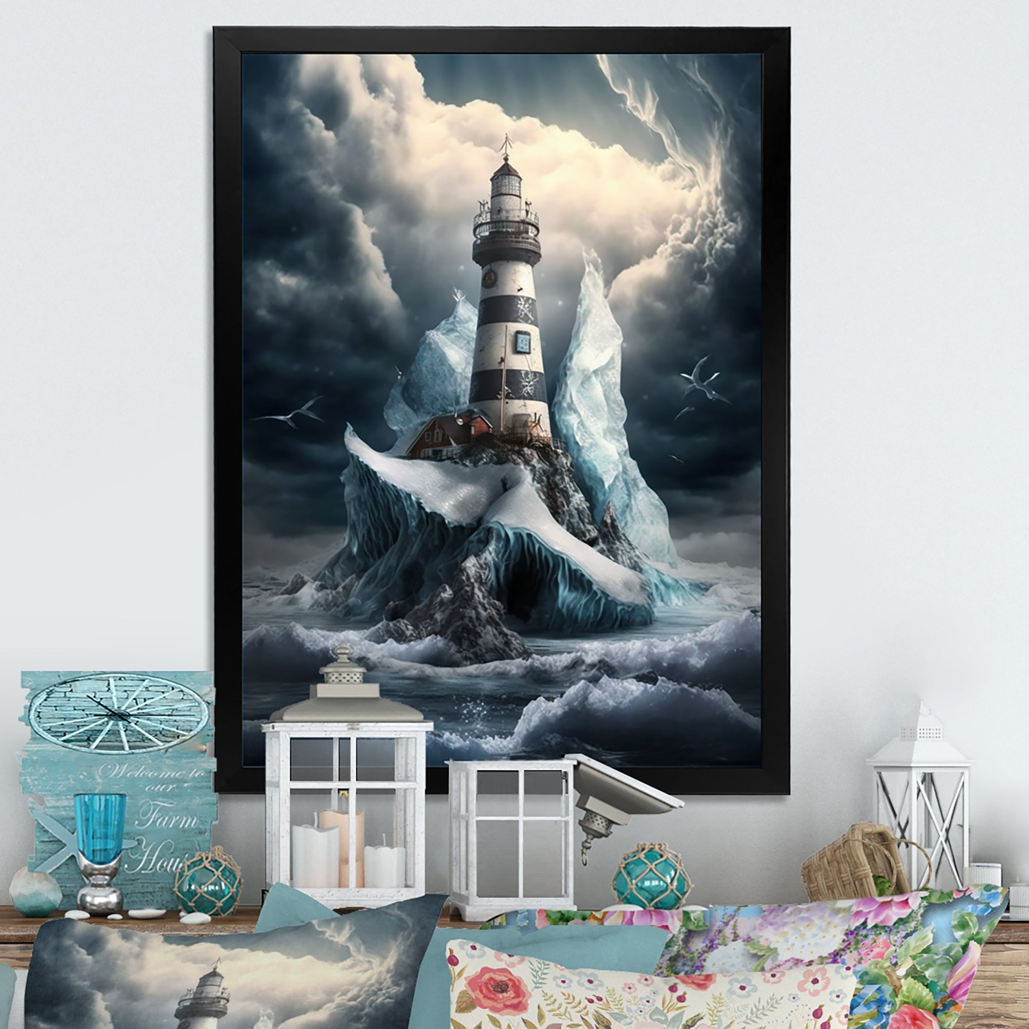 Fantasy Lighthouse In The Arctic Ocean V