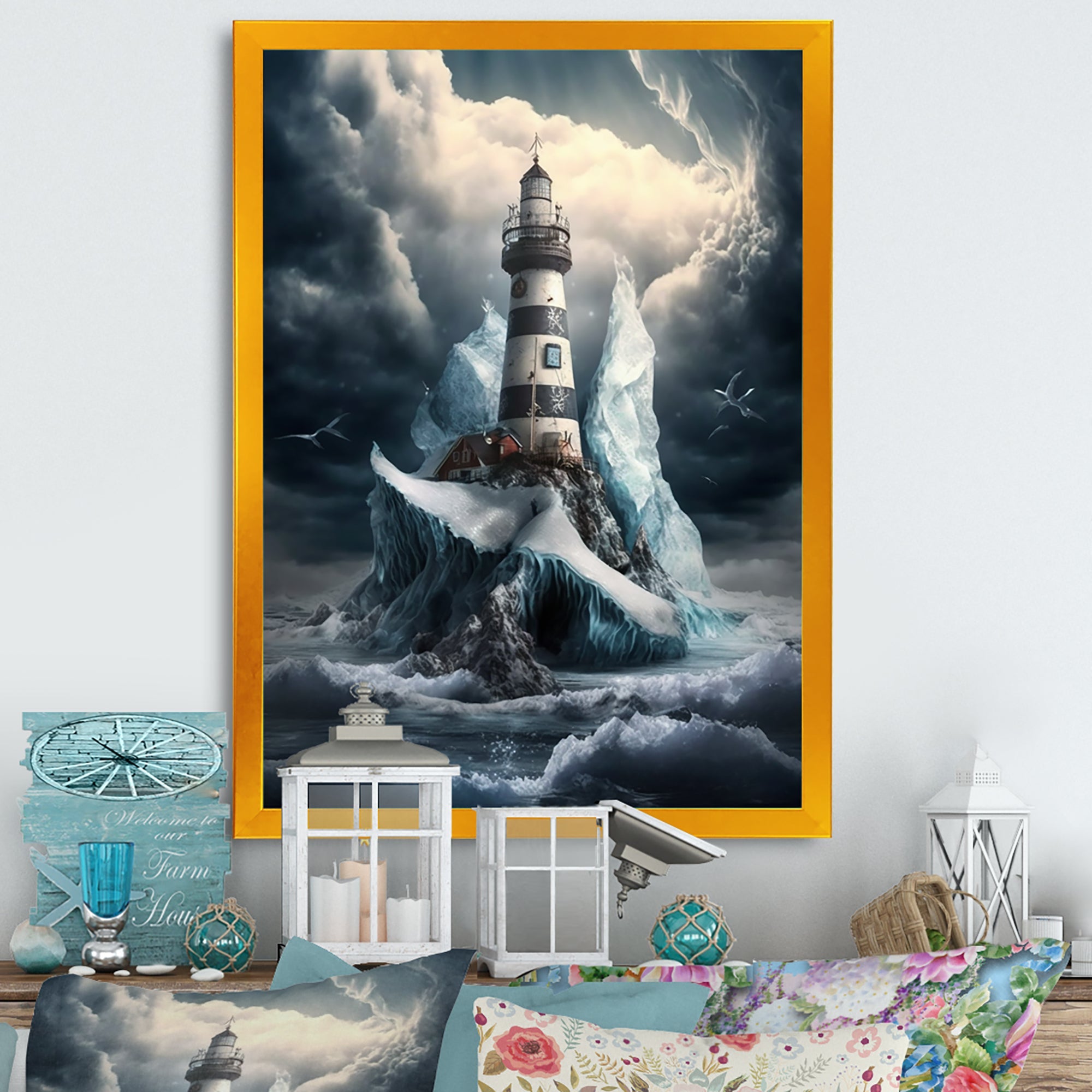 Fantasy Lighthouse In The Arctic Ocean V