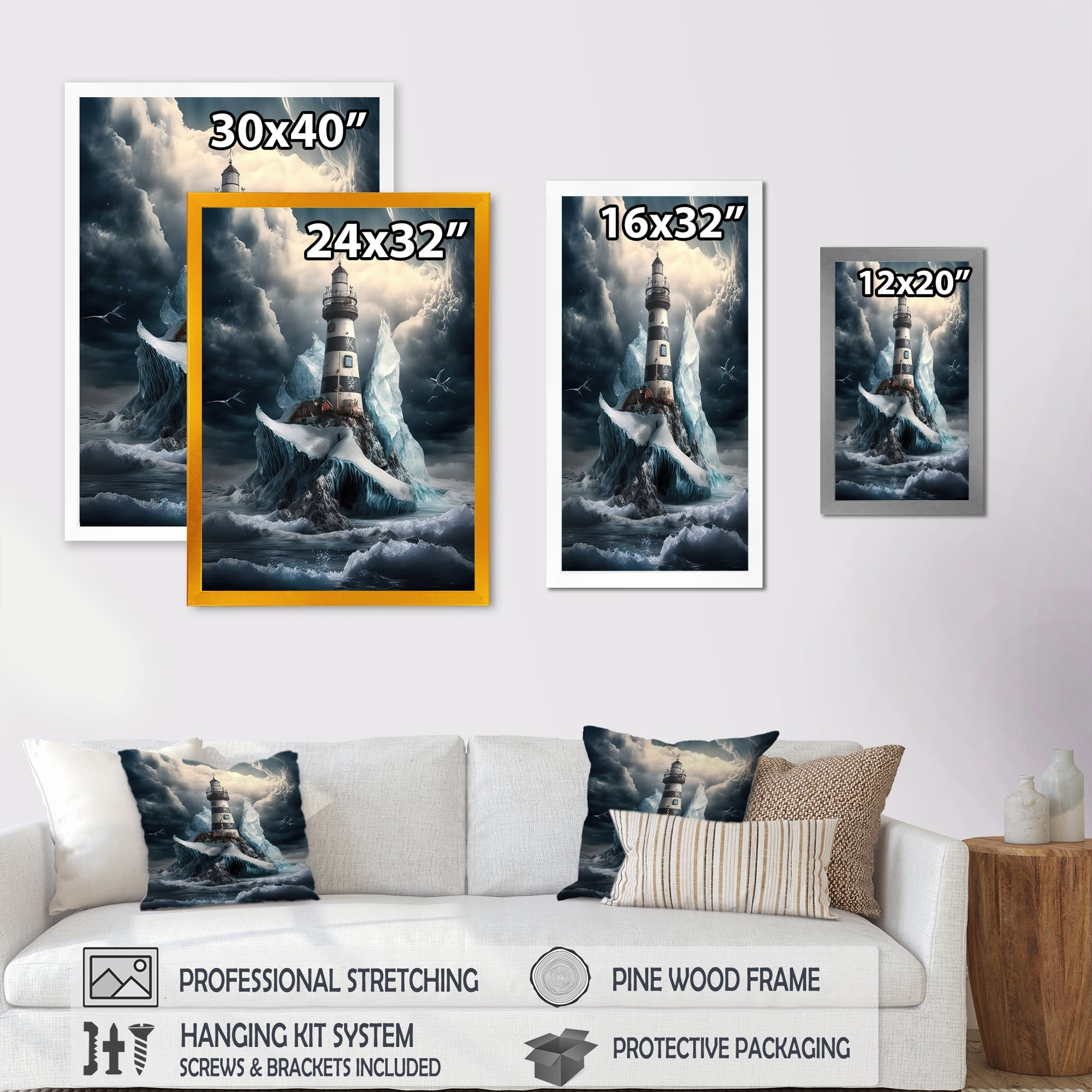 Fantasy Lighthouse In The Arctic Ocean V