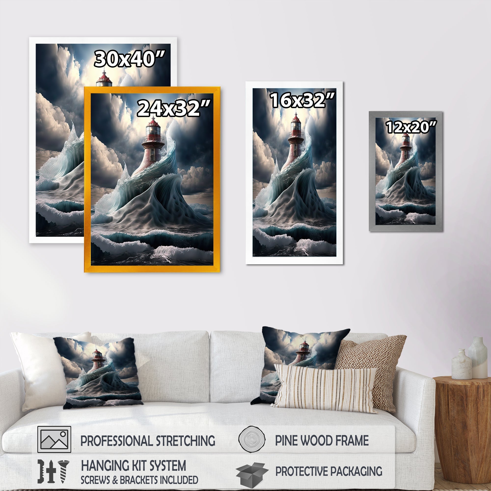 Fantasy Lighthouse In The Arctic Ocean VI