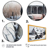 Tractor At The Barn In Winter I