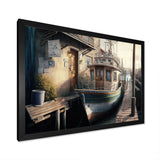 Rustic Port With A Fishing Boat IV