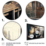 Rustic Port With A Fishing Boat IV